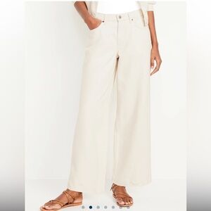 Old Navy Mid Rise Baggy Wide Leg Jeans